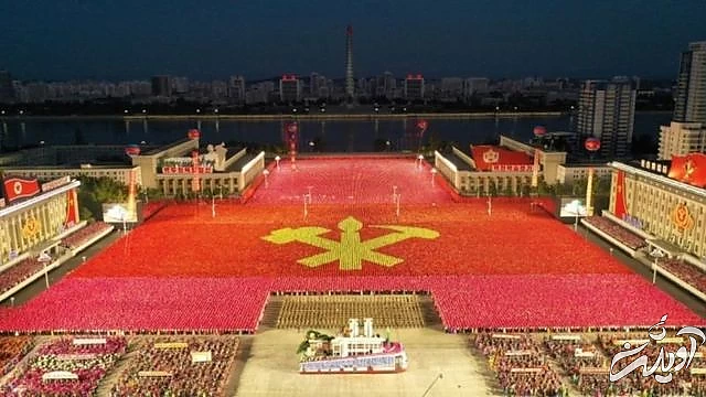 این رژه مصادف بود با هفتادوپنجمین سالگرد تاسیس حزب کارگران کره REUTERS